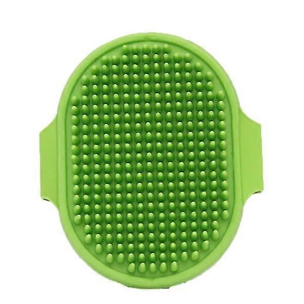 Rubber Gloves Dog Grooming Brush - Green