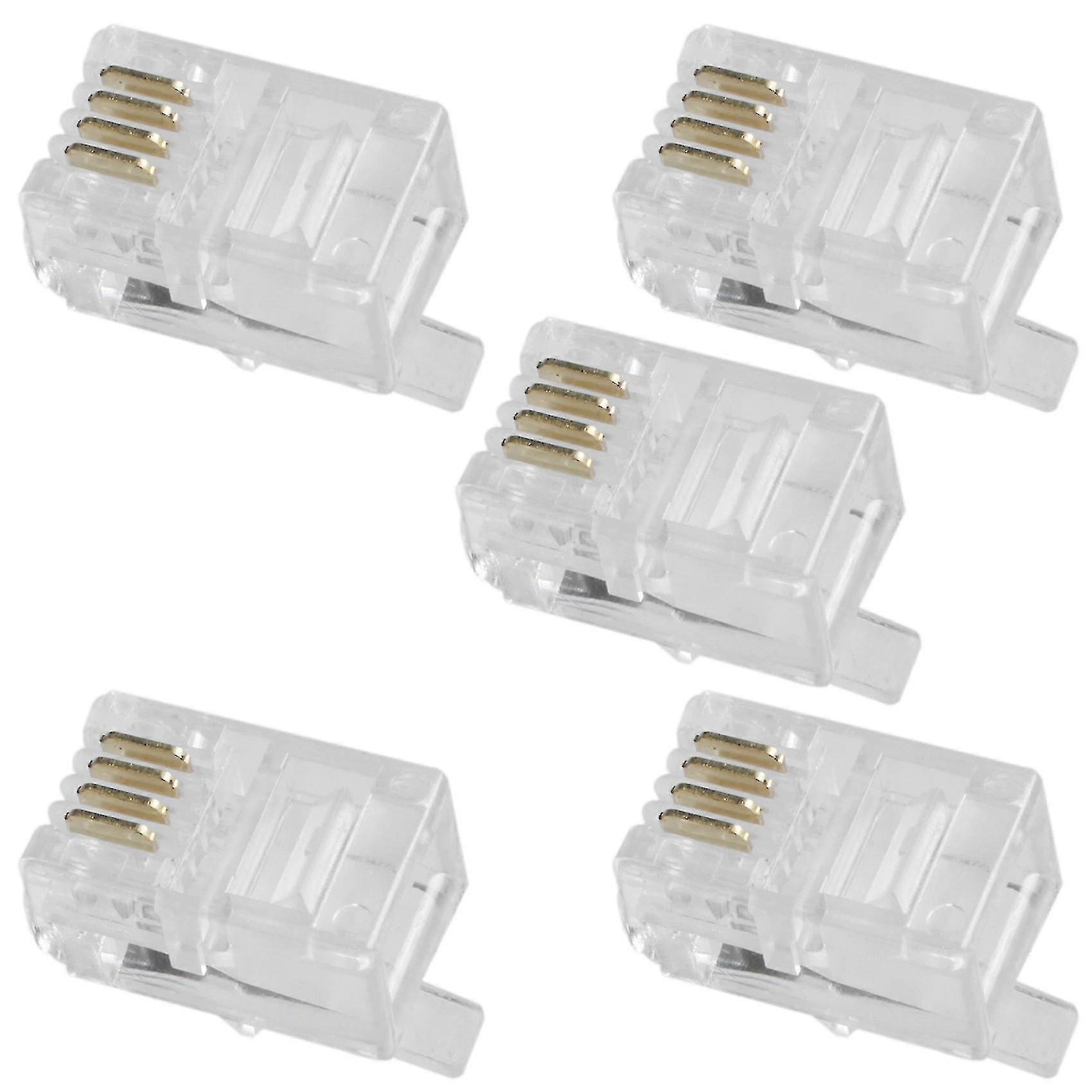 Clear Plastic 150 Buc 4p4c Conector Rj9 Adaptor telefon