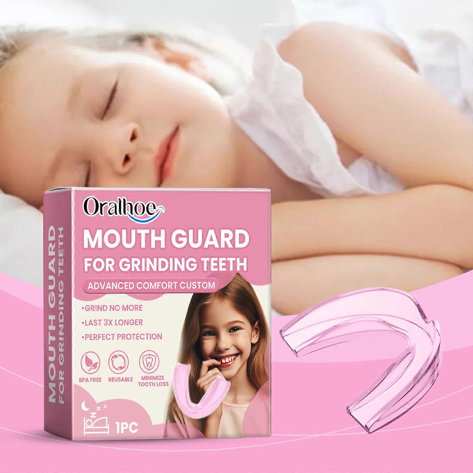 Protège-dents pour enfants contre le grincement des dents, protège-dents de nuit confortable pour enfants, protège-dents confortable, arrête le bruxisme et l'ATM