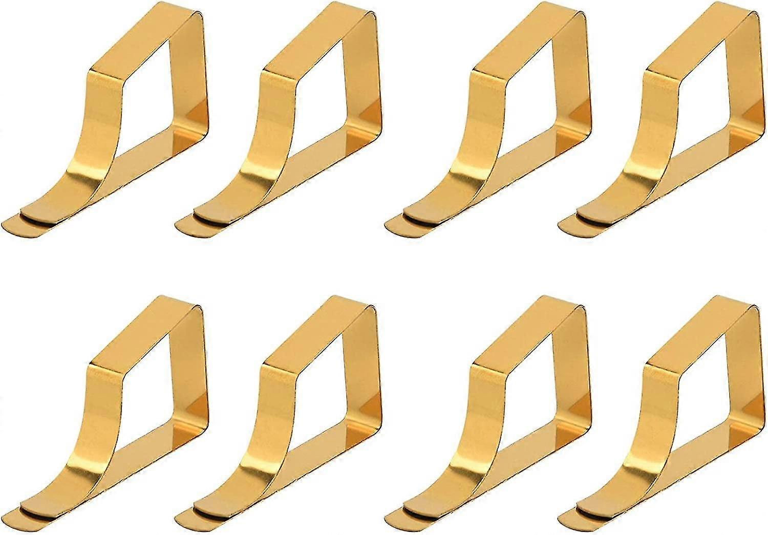 8 Pack Nappe en acier inoxydable Clip Clips de nappe 8 Pack Nappe en acier inoxydable Clip Nappe de Table Housse Pinces
