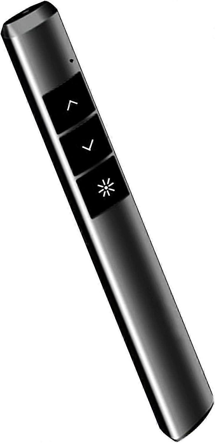 Powerpoint Clicker For Presentation Pointer 328ft/100m, 2.4ghz Rf Wireless Presenter Remote Screen Clicker With Hyperlink Volume Control For School Of