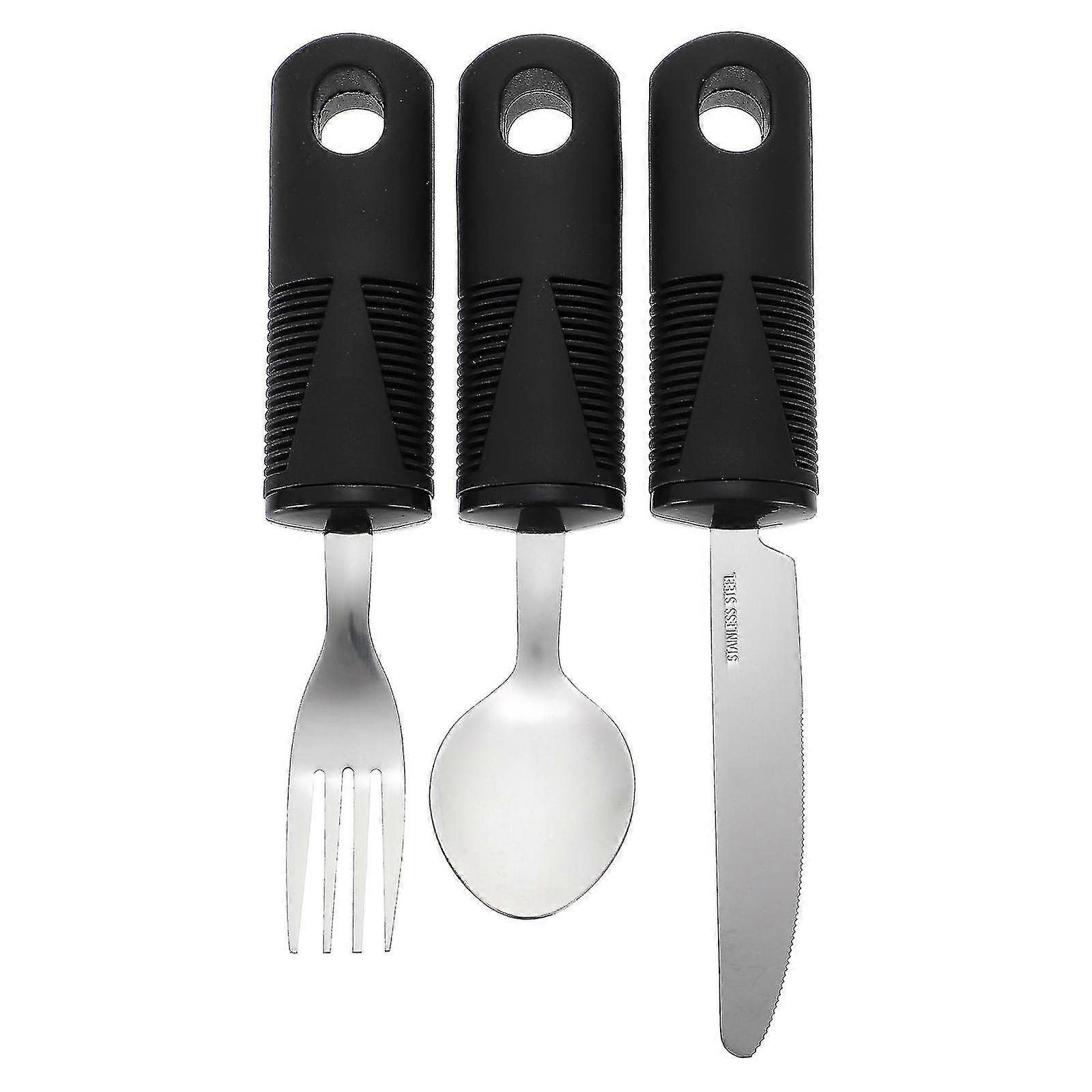 Adaptive Utensils Built Utensils Adults Adaptive Cutlery Set Non Slip Cutlery Adaptive Feeding Utensils Utensils Disabled-YNP