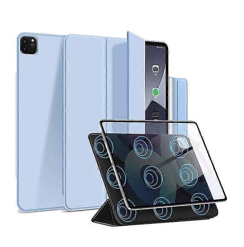 iPad Pro 11インチ2021/2020世代サポートペンシル第2世代充電磁気アタッチメントカバー(自動ウェイク/スリープ付き)と互換性のある新しいケース-ブルー