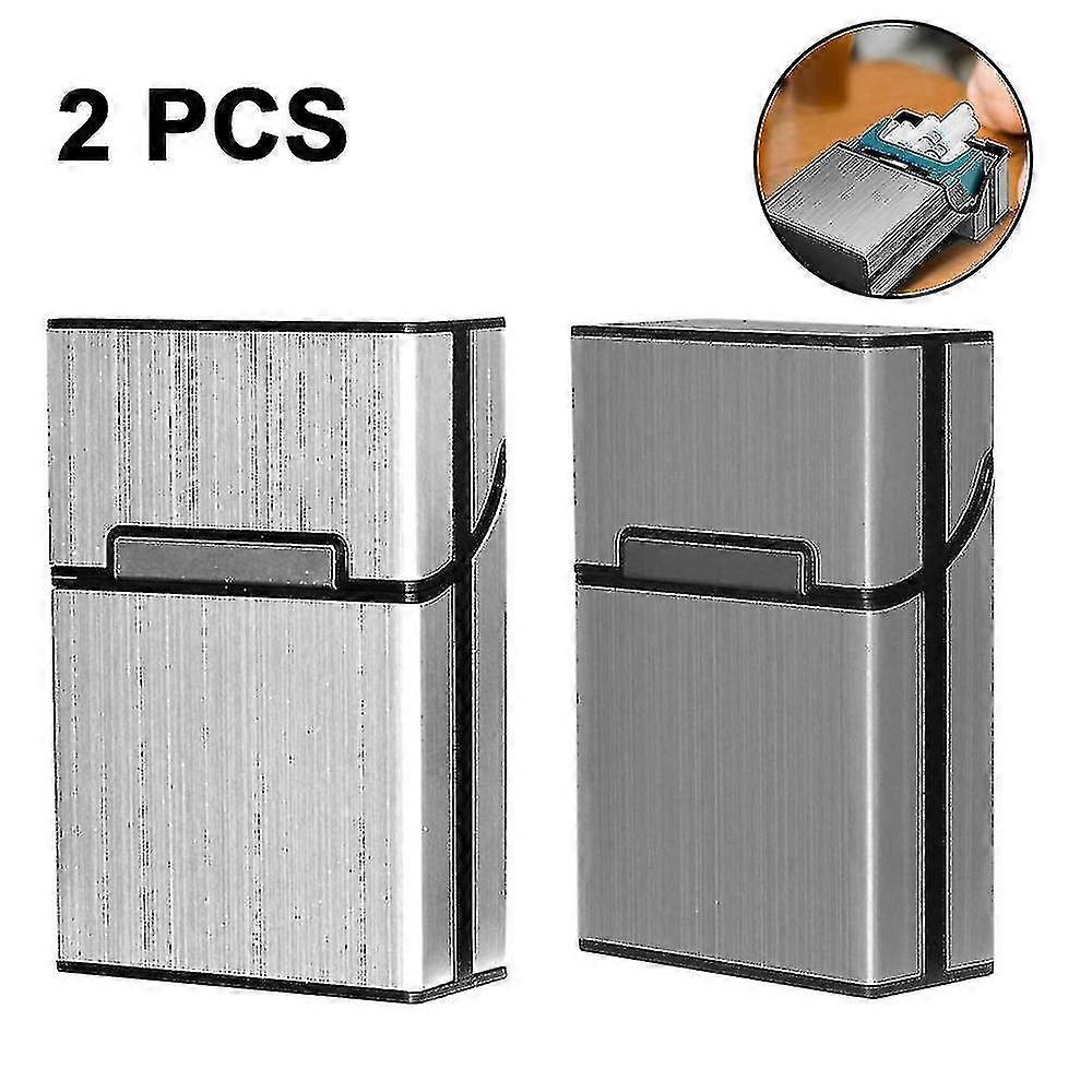 Brushed aluminum cigarette box, hard box and bracket-1