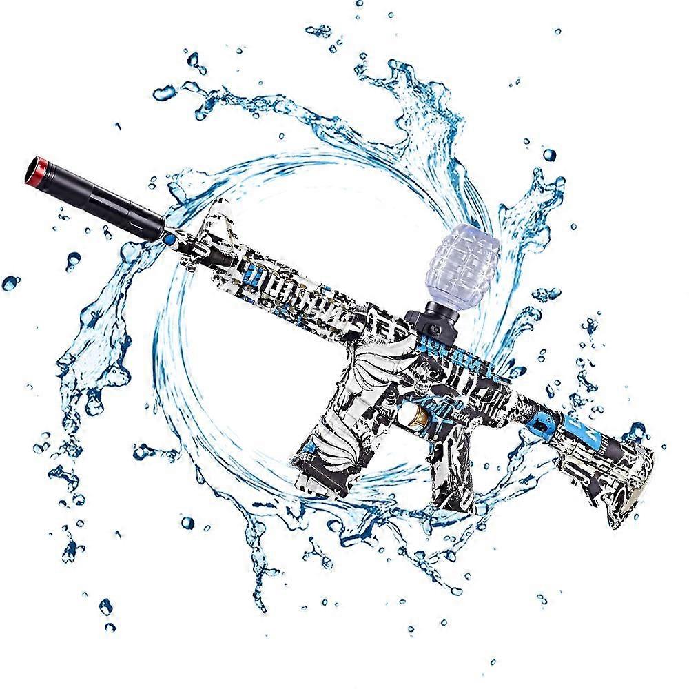 環境にやさしいスプラッシュボールおもちゃ落書き水鉄砲屋外バトルガンシミュレーション電気射撃高速バースト水鉄砲少年DIY組み立て