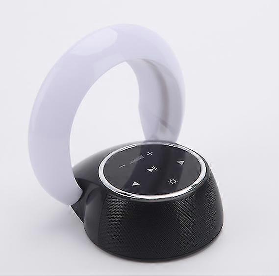 Bluetooth speaker smart touch wireless LED night light(White)