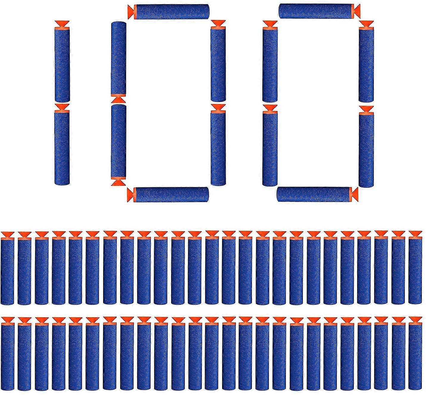 100 pieces 7.2cm suction cup darts refill bullets foam arrows accessories for nerf n-strike elite series (suction cup)