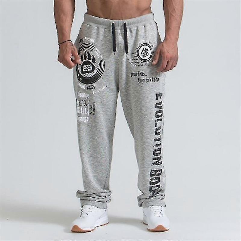 Baumwolle Weiche Herren Bodybuilding Jogginghose, Harem Lange Hose