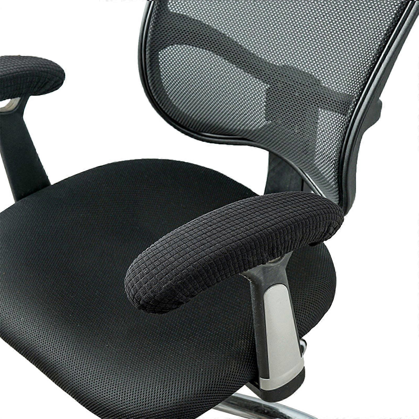 100% NEW,Polyester Removable Durable Machine Washable Office Chair Armrest Slipcovers Covers