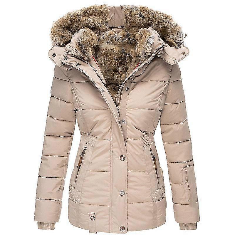 Women"s Down Coat Winter Regular Warm Casual Daily Jacket Long Sleeve-XT