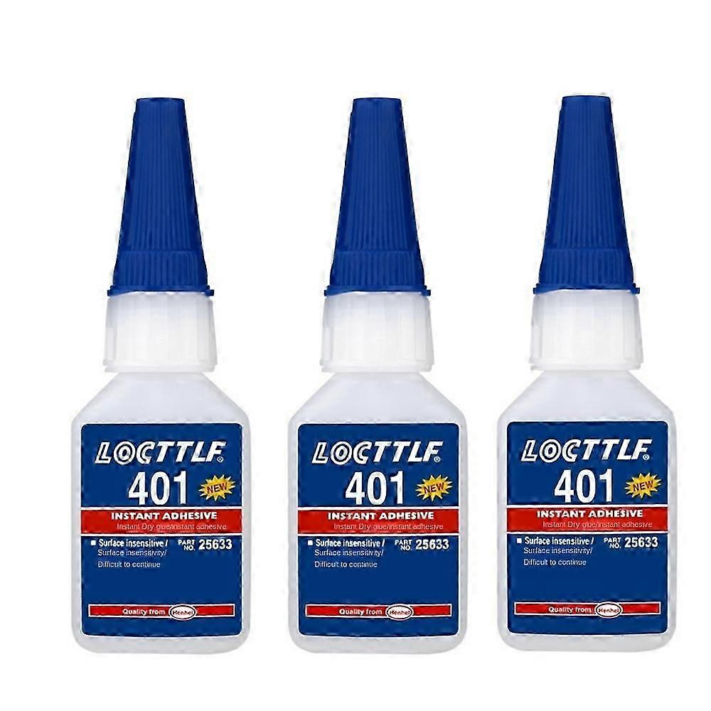 3pcs 20g Super Glue Extra Strong Premium Quality Adhesive Plastic Rubber Leather