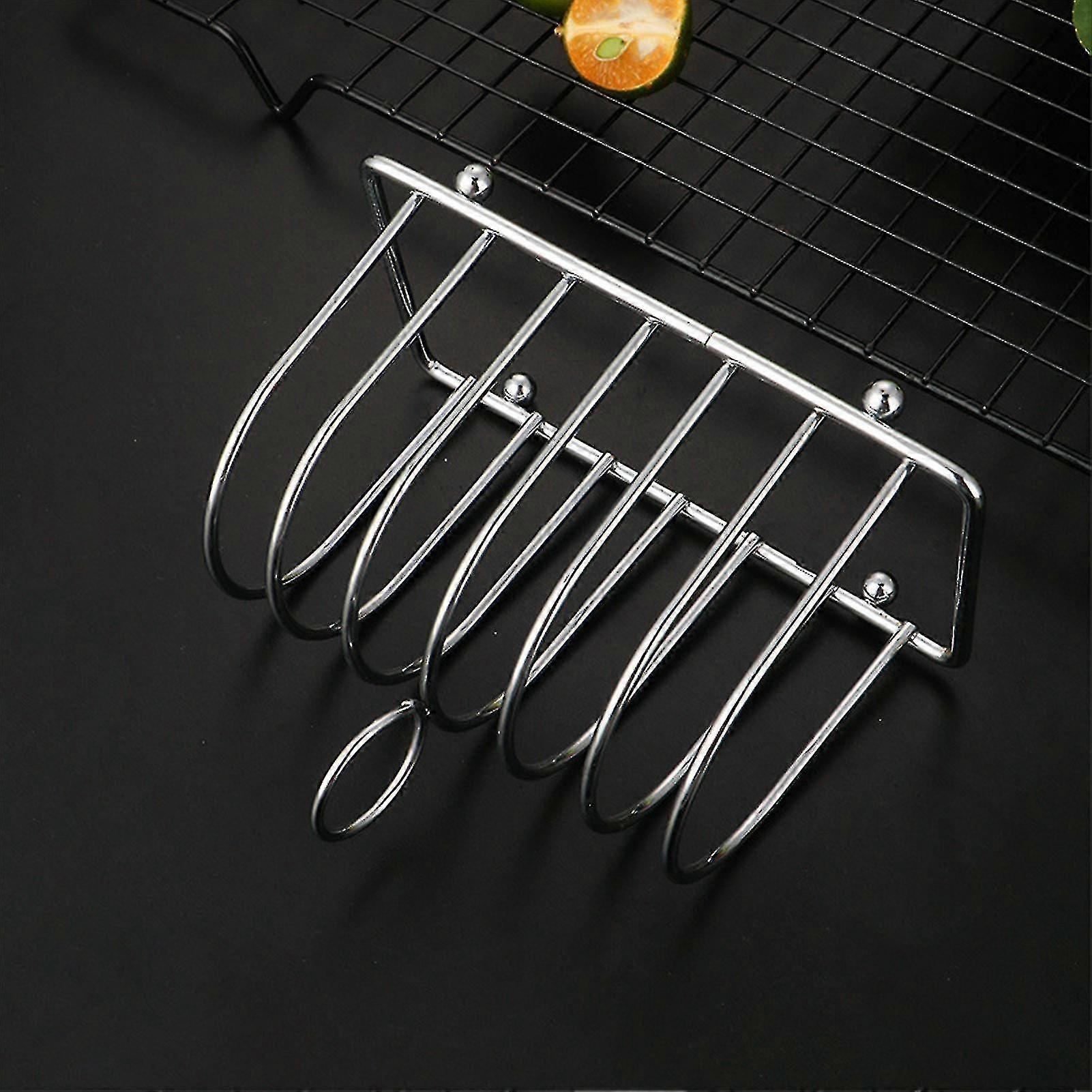Toast Rack - Electroplated Iron 6-Slot Bread Holder With Carry Handle - View #9