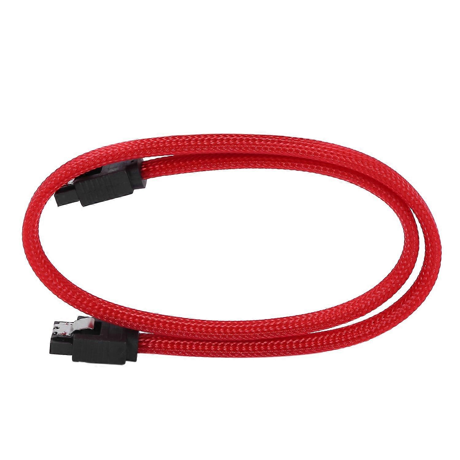 50CM SATA 3.0 III SATA3 7pin Data Cable 6Gb/s SSD Cables HDD Hard Disk Data Cord with Nylon Sleeved