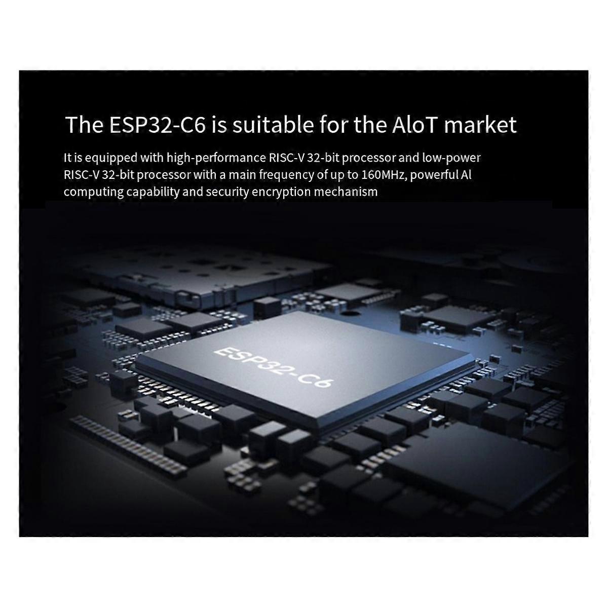 ESP32-C6 Lcd Screen Development Board Wifi 6 Bluetooth 5 Onboard Rgb Color 1.47 Inch Tft Led Screen USB Type-C Interface