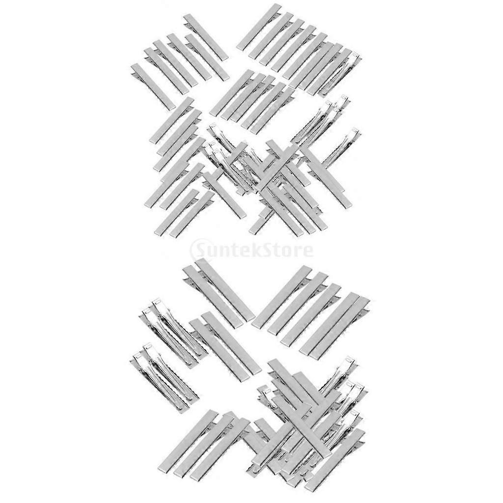 3 X 50pcs Assorted Size Flat Single Prong Metal Alligator