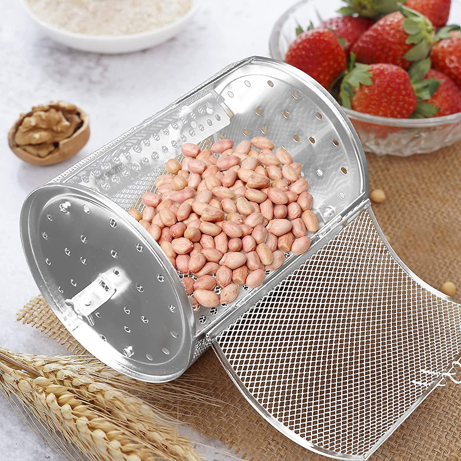 Stainless Steel Rotisserie Basket, Air Fryer Oven Rolling Grill Basket