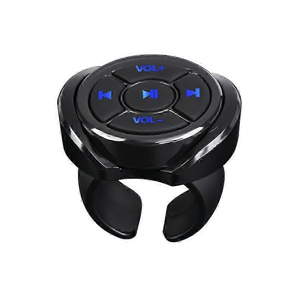 Wireless Media Button BT5.0 Remote Control Car Steering Wheel Remote Controller for Music Play Selfie Compatible with Android iOS Devices