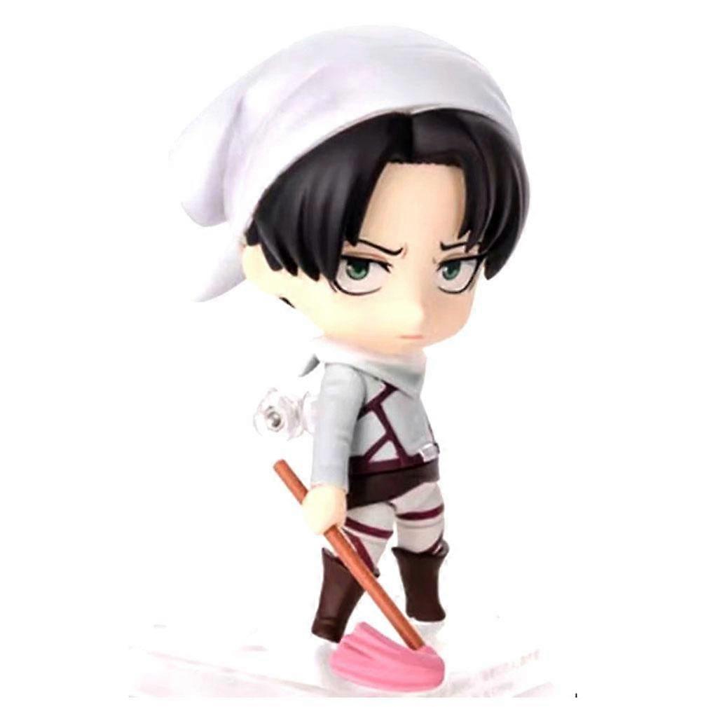 10cm Attack on Titan Levi Rivaille Rival Ackerman Mobile Cleaner Action Figure
