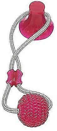 Multifunction Pet Molar Toy Bouncing Ball With Strong Suction Cup Durable Teeth Cleaning