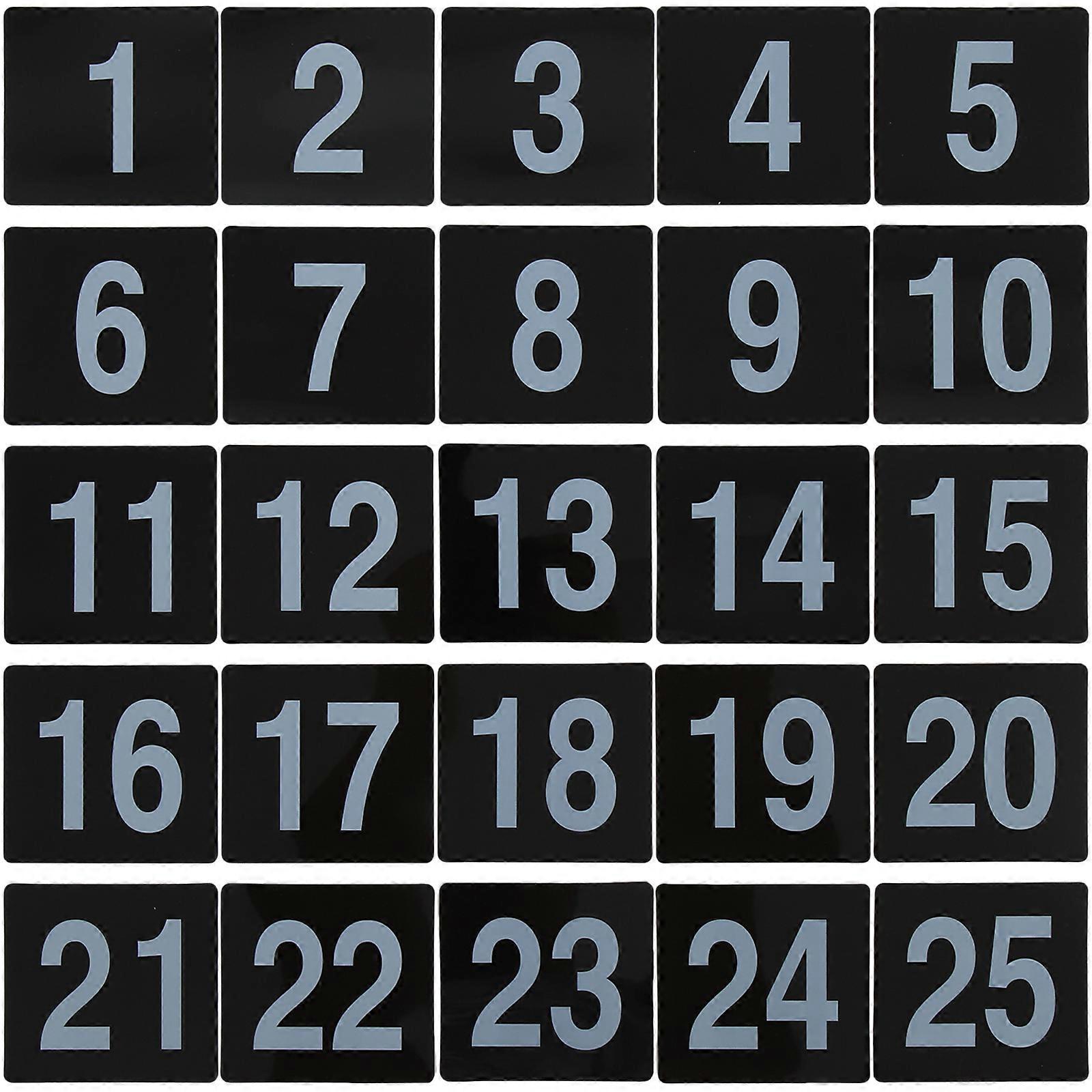 25Pcs Restaurant Table Numbers Tent Table Numbers Seating Reserved Signs for Guests