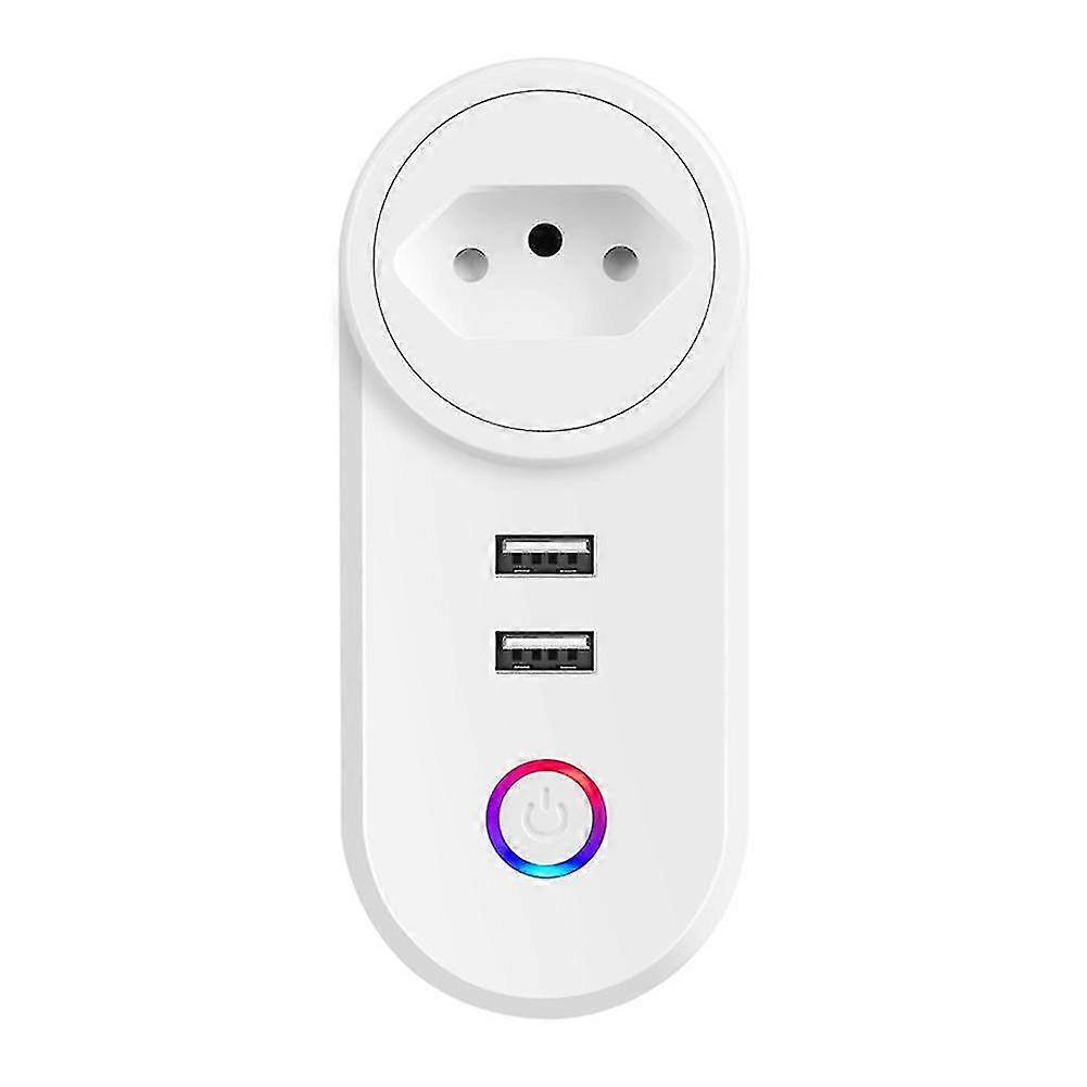 Wifi Smart Socket Plug Timer Tomada Tuya Smartlife App Control Work With Google Home Assistant