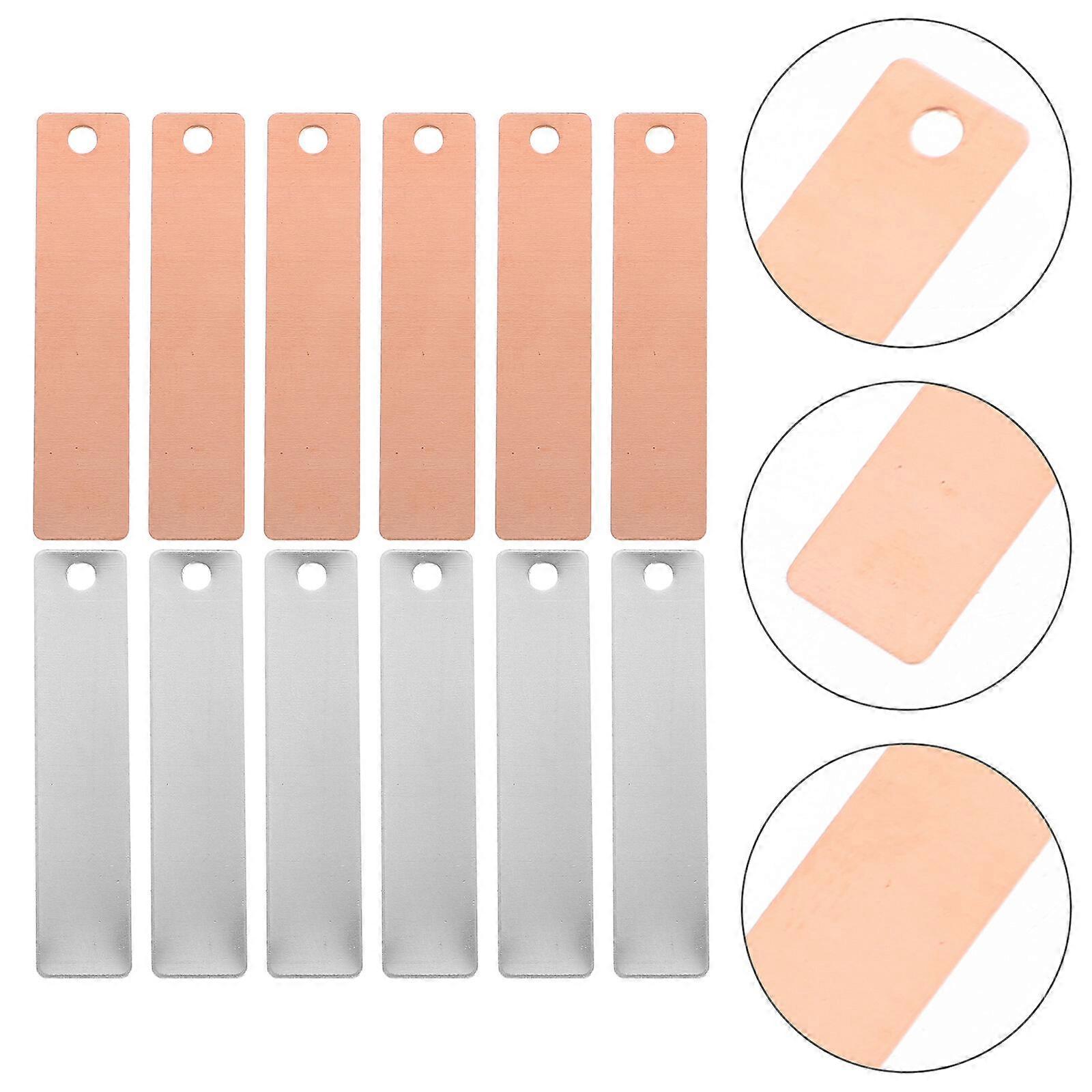 1 Set Zinc Copper Anode Sheet Metal Electrode Sheet for Fruit Battery Science Experiment