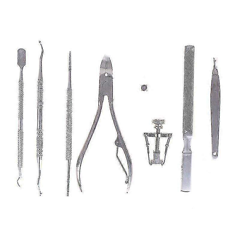 8 Pcs/set Ingrown Toenail Correction Treatment Pedicure Set Tools