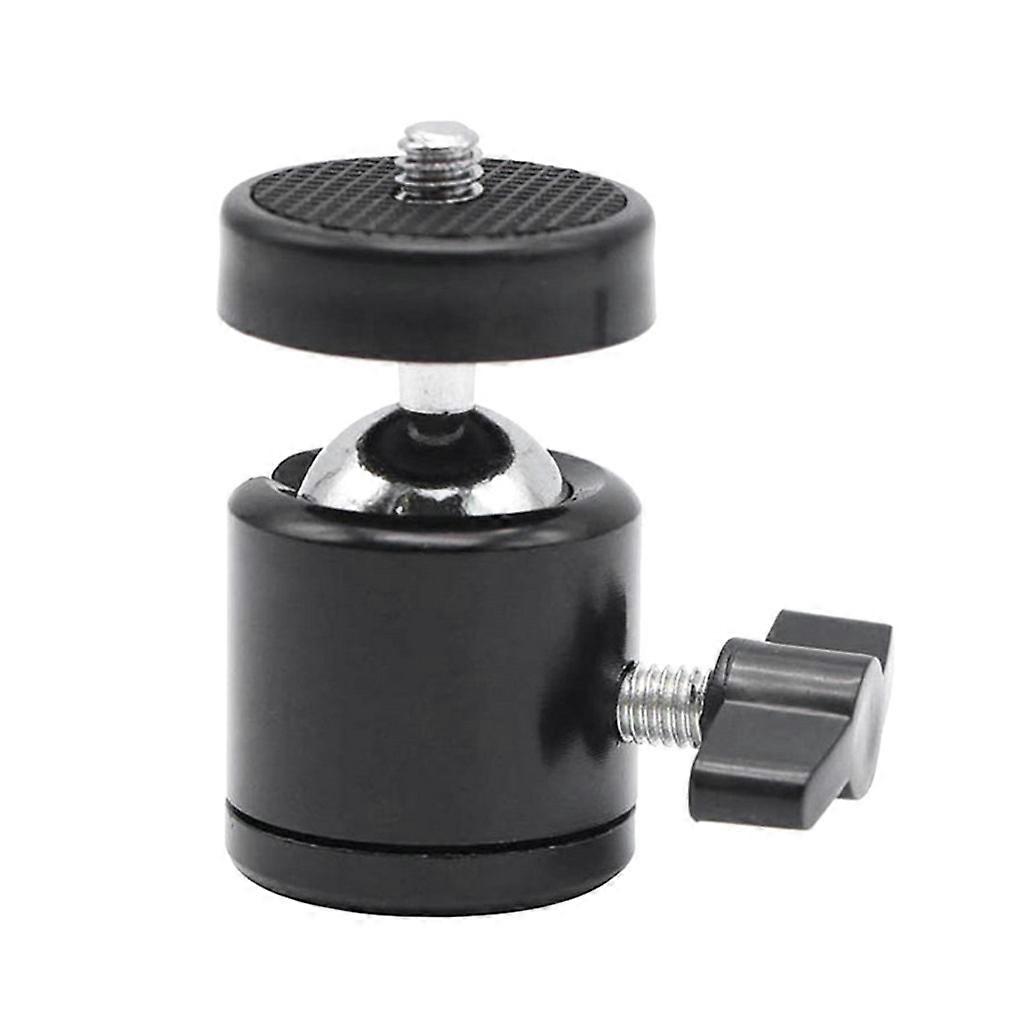 Mini Tripod Ball Head 360 Rotation Tripod Mount Camera Ballhead Adapter with 1/4" Screw Hole for DSLR Camera Camcorder