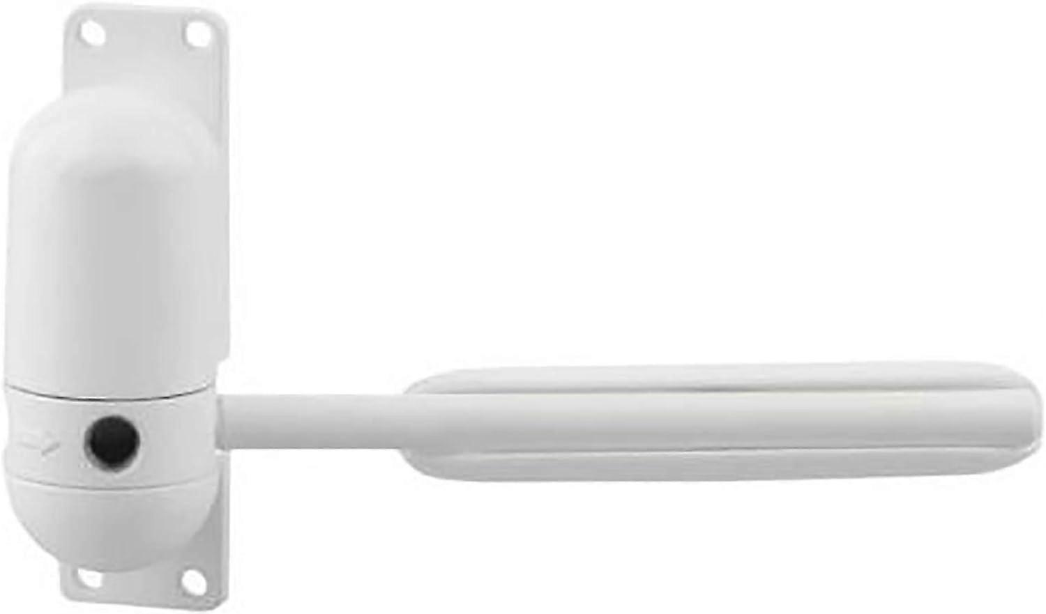 Spring Door Closer, Adjustable, Surface Mount, Self-Closing Spring Door Closer, White