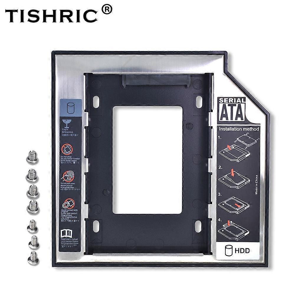 Tishric Aluminum/Plastic 9.5/12.7mm SATA 3.0 2.5" Universal HDD Caddy Case Enclosure Adapter DVD HDD Hard Box For CD Optibay