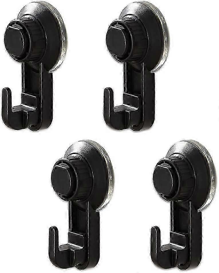 4 Pack Vacuum Suction Cup Hooks, Extra Strong Suction Hooks Without Drilling
