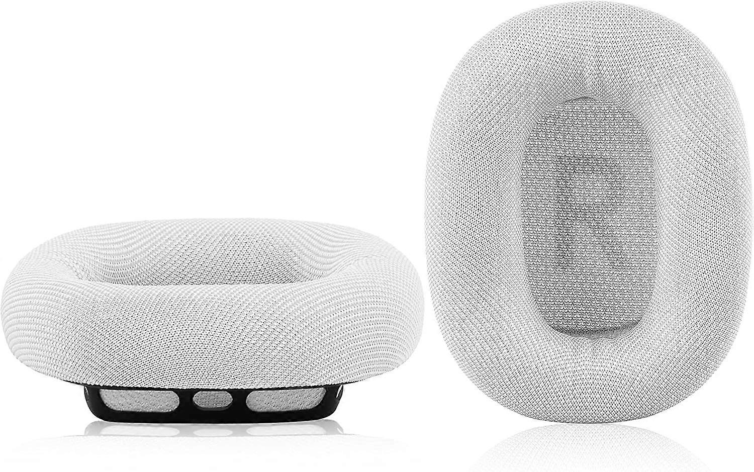 Ersättning Memory Foam & Mesh Tyg Öronkuddar Skydd För Apple AirPods Max Hörlurar ENDAST (Silver)