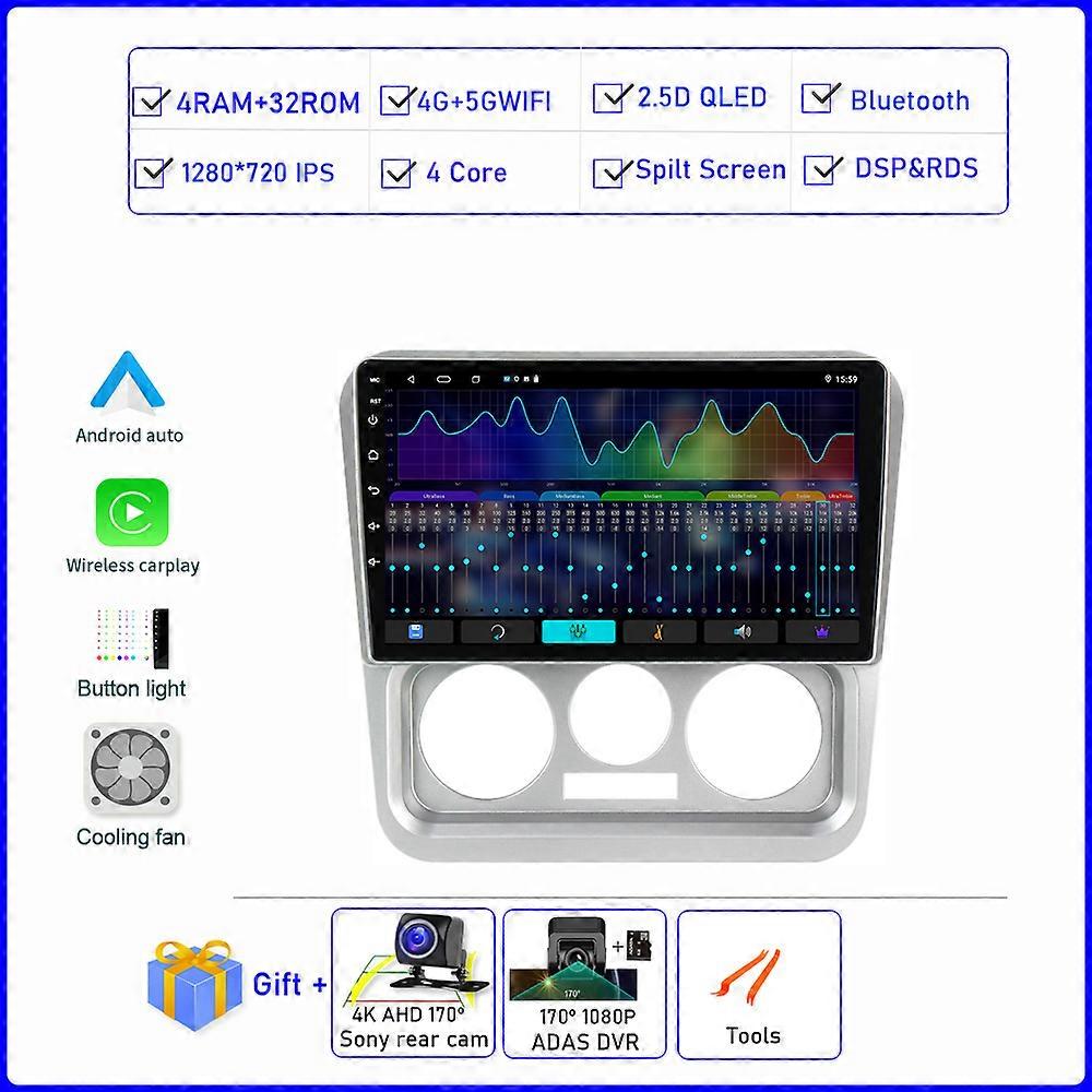 DSP 2.5D Android 12 Car Radio Video Multimedia Player  for GEELY CK 2008-2016 Navigation GPS Audio Autoradio Carplay 2K QLED RDS