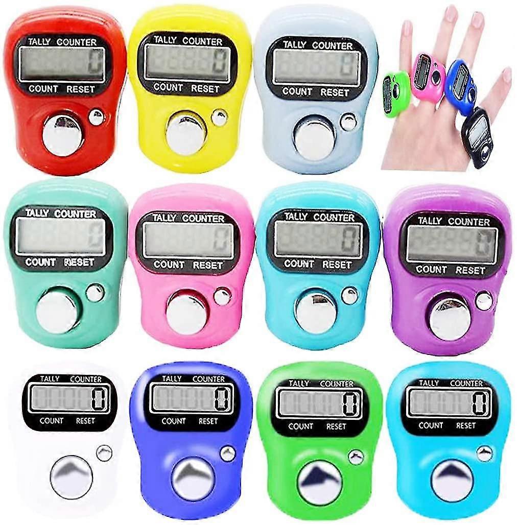 12pcs Mini Finger Counter Electronic Lcd Counter