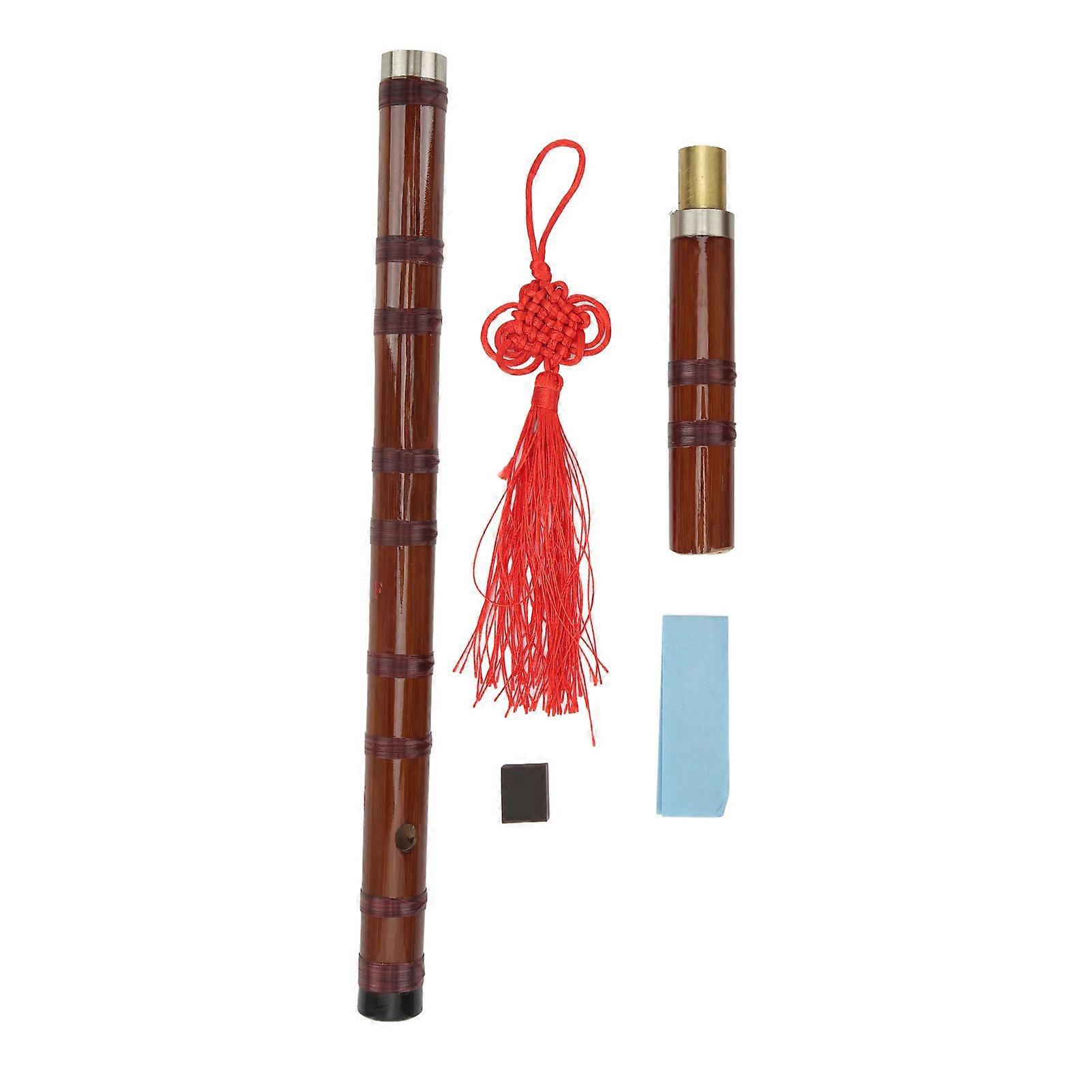 Flûte à bec Flûte Verticale Bambou Style Chinois Set Kit pour Jouer Performance Touche F