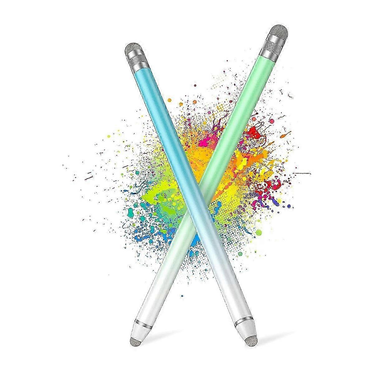 2PCS Universal Stylus Touch Pens,High Sensitivity Fiber Tips,Fit for / Tablet and All Touch Screens