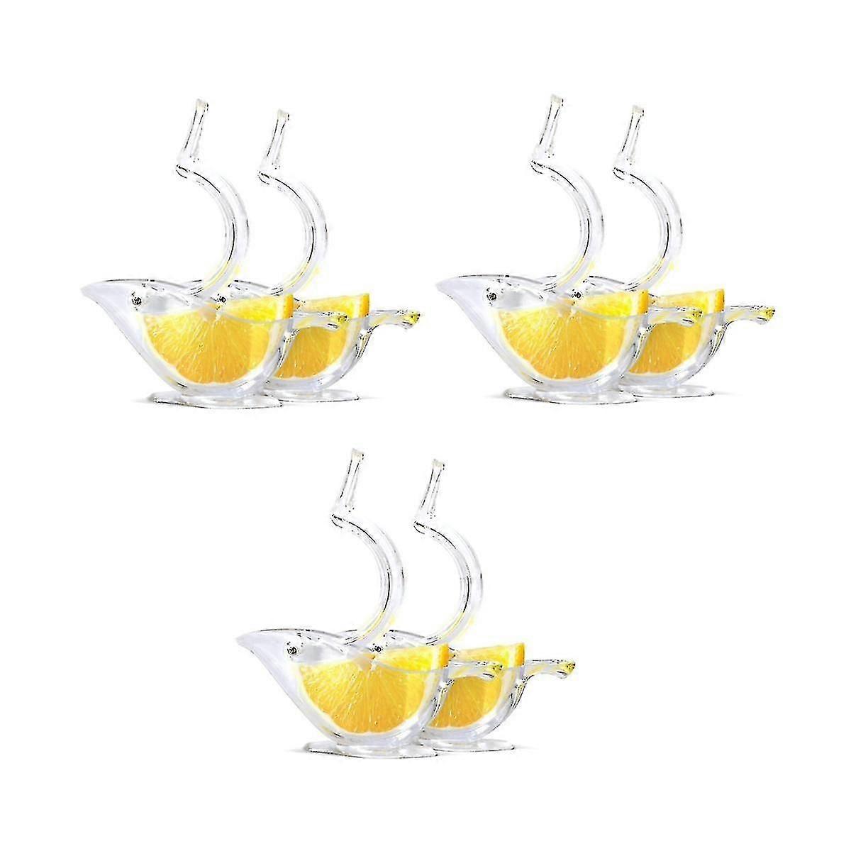 Lemon Squeezer,lemon Juicer, Acrylic Lemon Juicer Squeezer, Bird Lemon Squeezer (6 Pcs)
