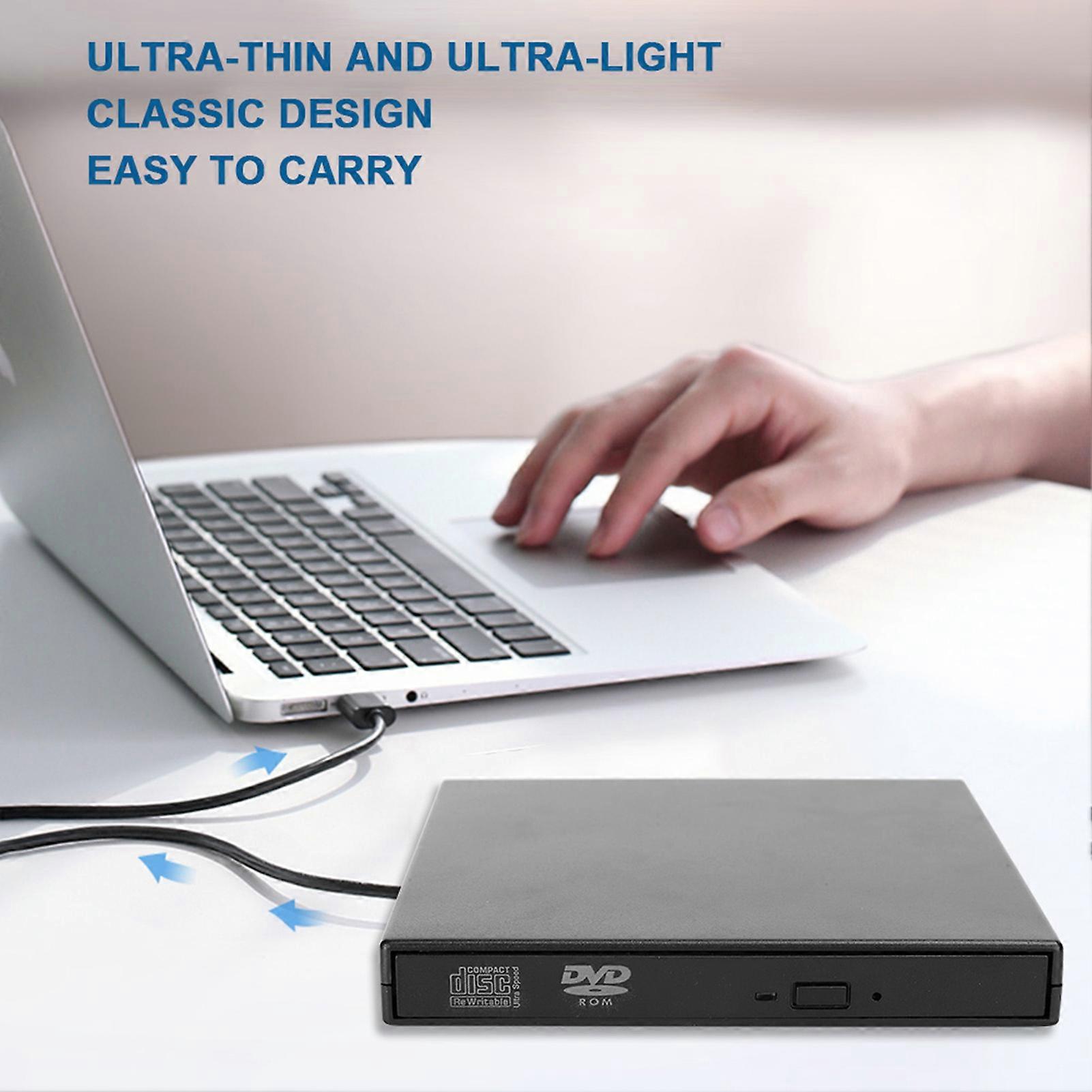 External USB 2.0 DVD Writer Optical Drive for PC & Notebook