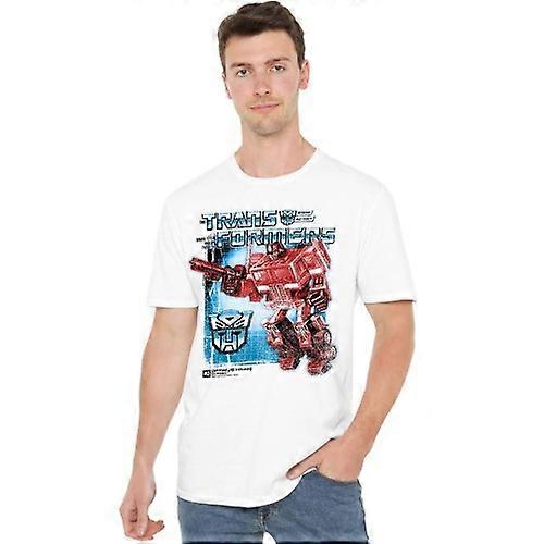 Transformers Mens Optimus Prime Box 40th T-Shirt