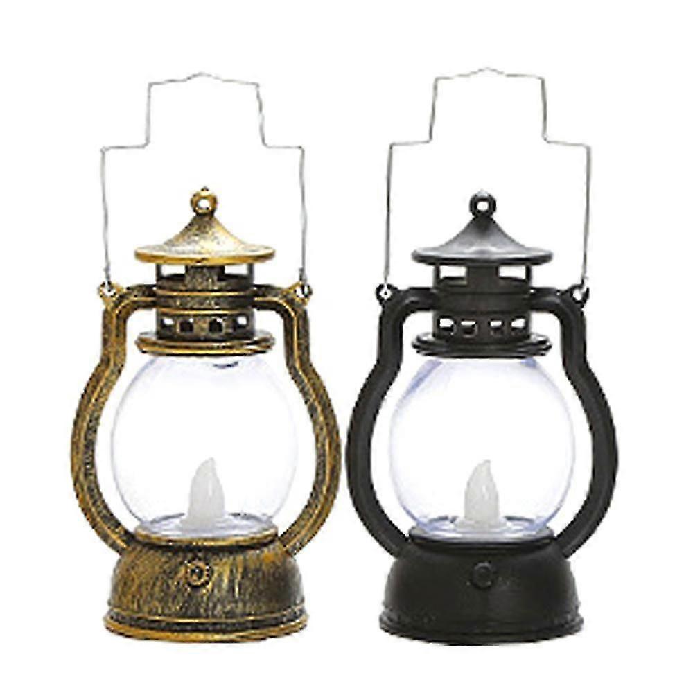 Mini Lanterns 2-pcs Led Small Lanterns Indoor Lanterns Decorative Outdoor Hanging Lantern Decorative