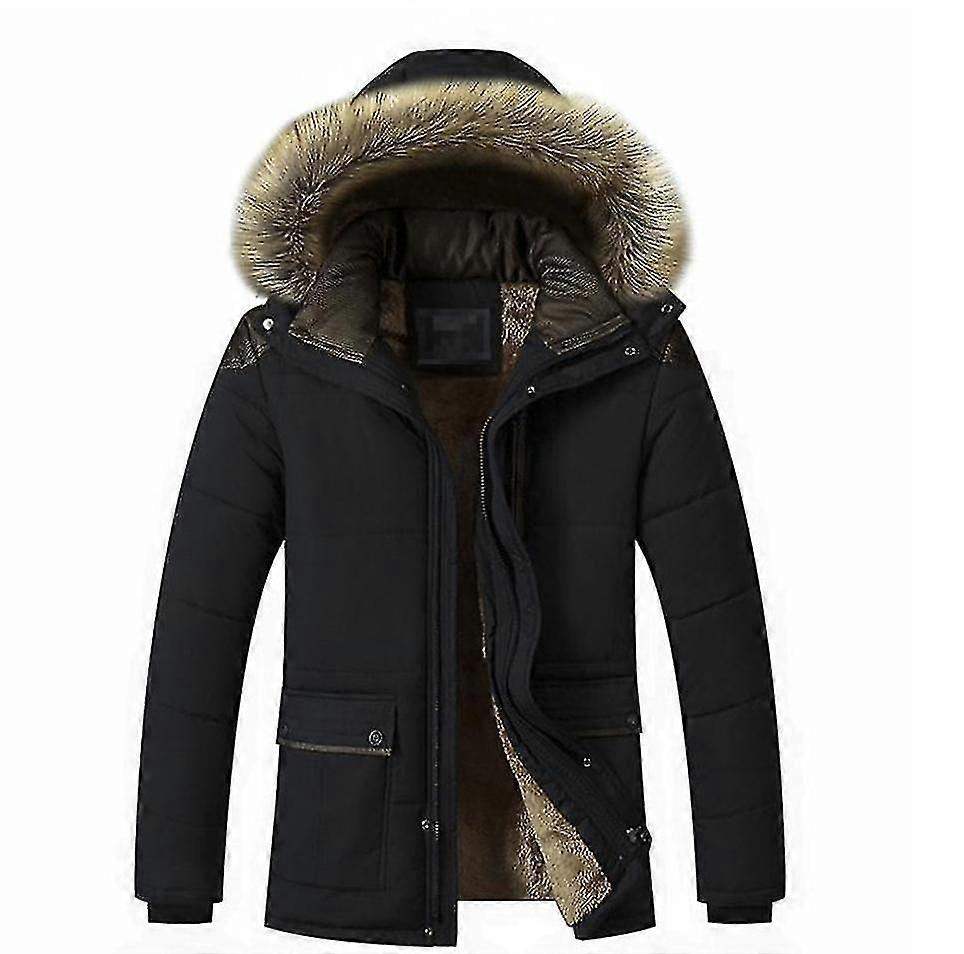 Men & apos;s سترة الشتاء الدافئة المنفوخة مع هود