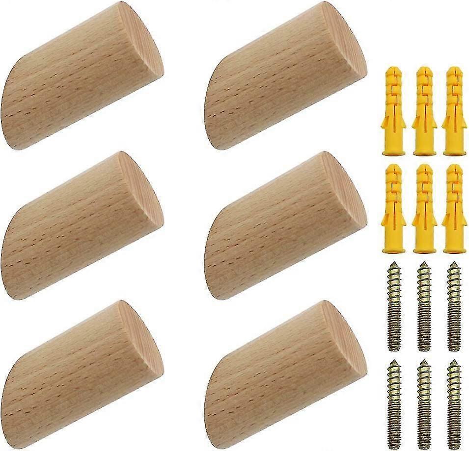 Wooden Wall Coat Hooks