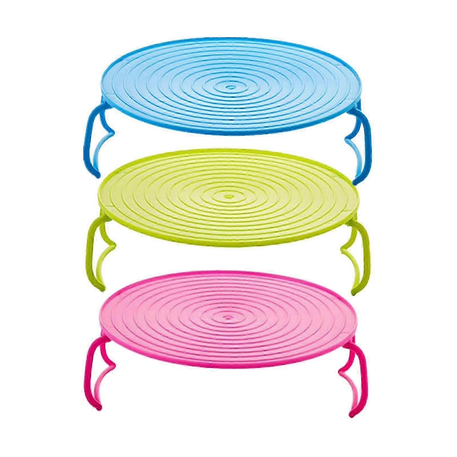 3pcs Multi Functional With Handle Microwave Rack Power Saving Heating Layered