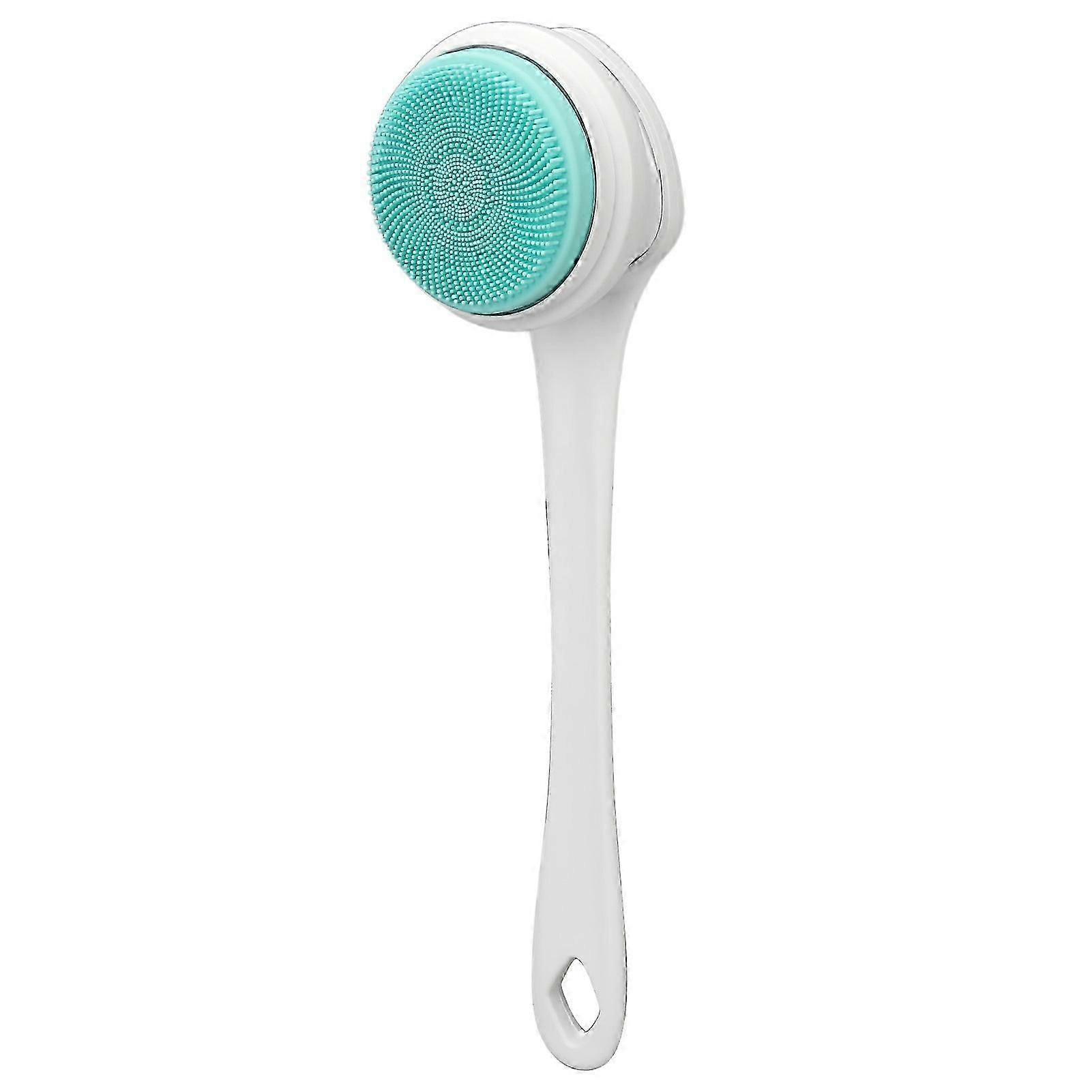 Electric Body Brush Set Rechargeable Long Handle Scrubber Shower Brush Bathing Cleansing with 4 Brush Heads