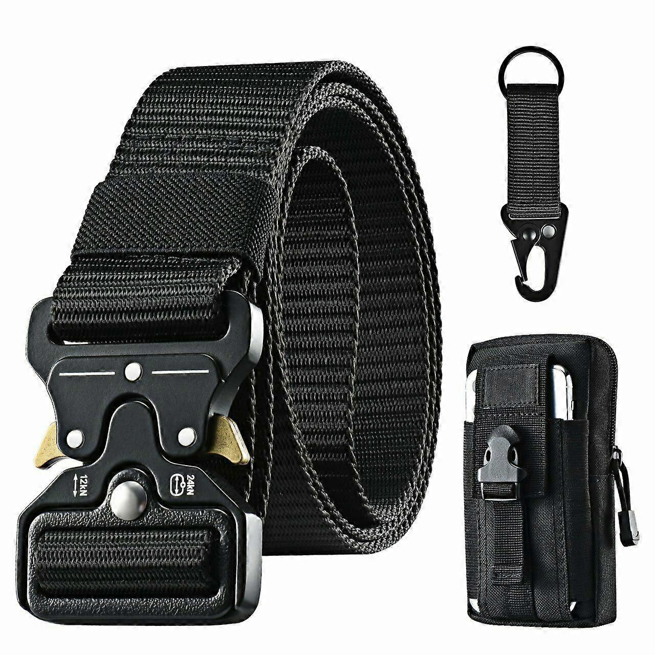 Men's Tactical Military Work Belt, High-Performance Strap