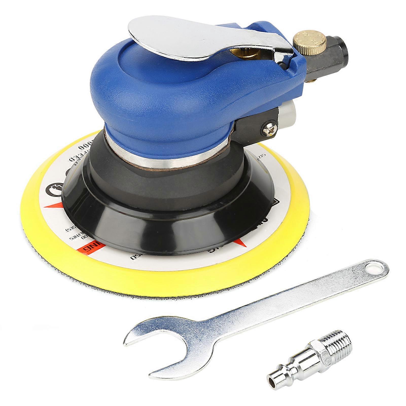 AT‑980-6 6" Air Random Orbital Sander Round Polisher Pneumatic Hand Sanding Tool