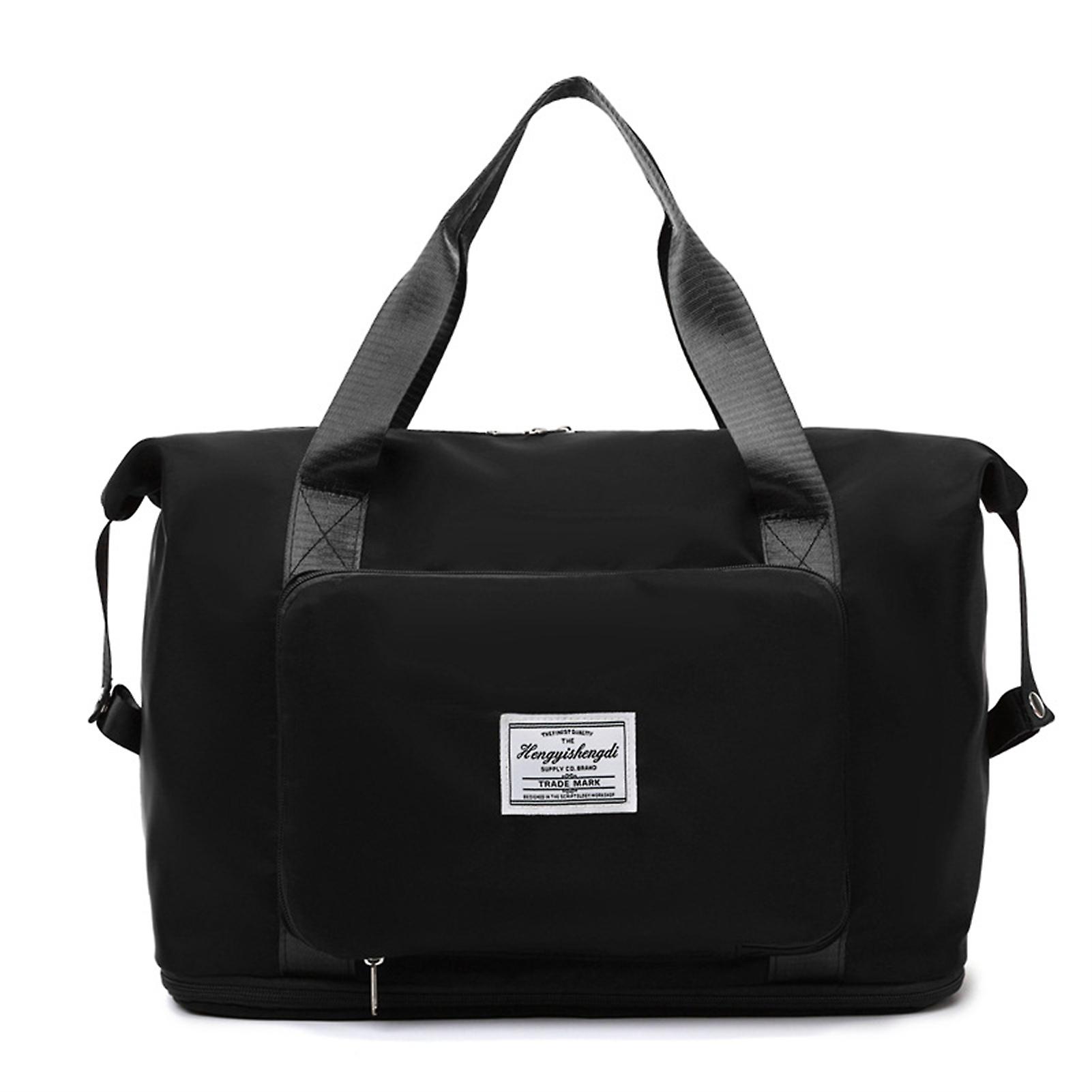 Foldable Large Capacity Travel Duffel Bag Waterproof Expandable Gym Handbag Unisex