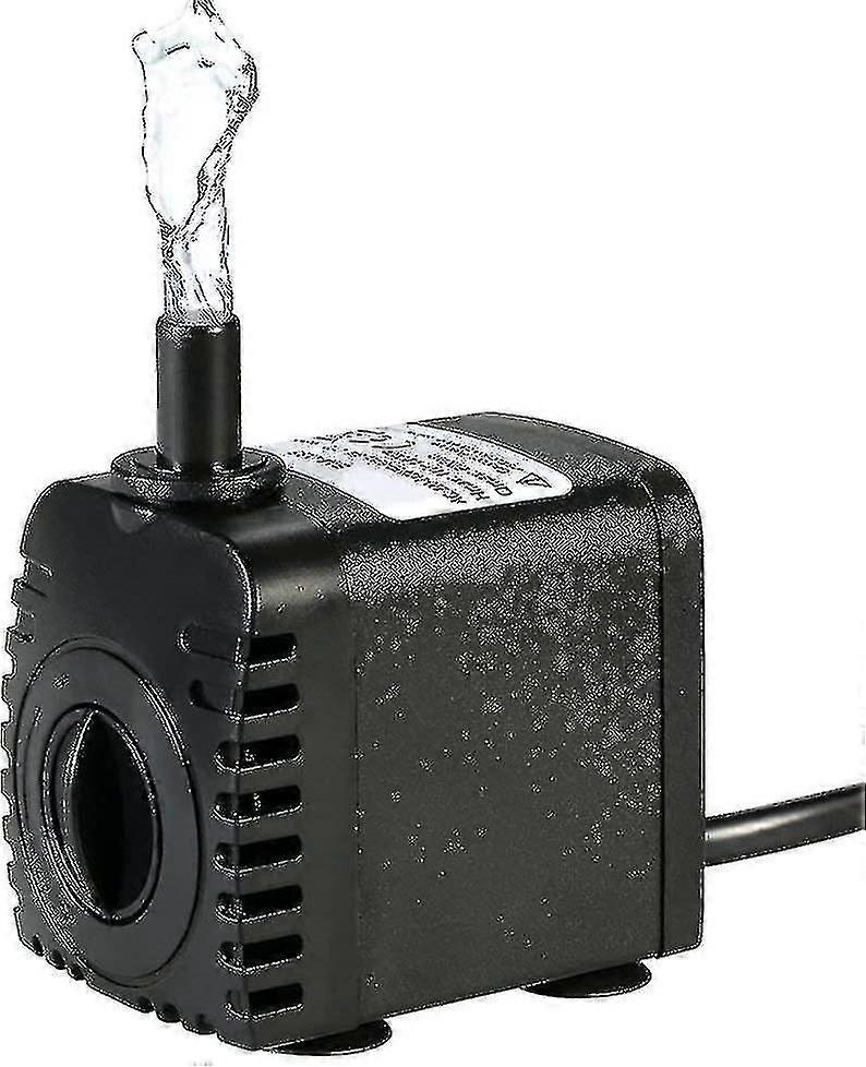 Υποβρύχια αντλία νερού, αντλία νερού 600l/ h 8w, για τα επιτραπέζια σιντριβάνια ενυδρείων, τους κήπους νερού λιμνών και τα υδροπονικά συστήματα, με 2 ακροφύσια, Ac220-240v (b