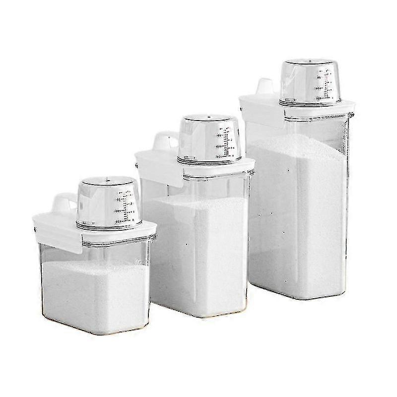 Airtight Laundry Detergent Storage Box for Powdered Detergent