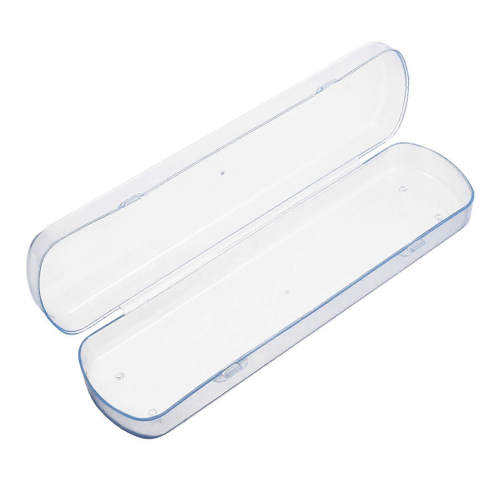 Portable Toothbrush Toothpaste Storage Rectangular Case/Holder/Box for Traveling Camping (Blue)